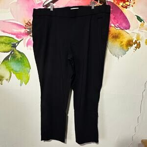 Liz Claiborne Lisa Pants Womens Plus 22W Black Dress Pull On Pants Business